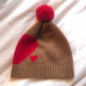 J. Crew Collection cashmere hearts beanie